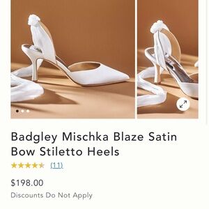 Badgley Mischka Blaze Satin Bow Stiletto Heels